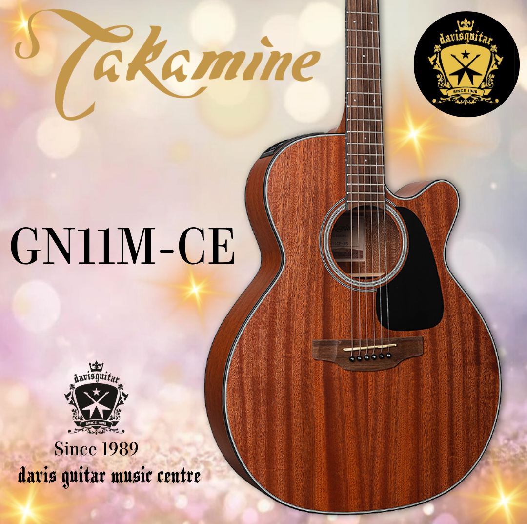 Takamine GN11MCE Acoustic Electric Guitar Mahogany Top and Mahogany Side and Back Satin
