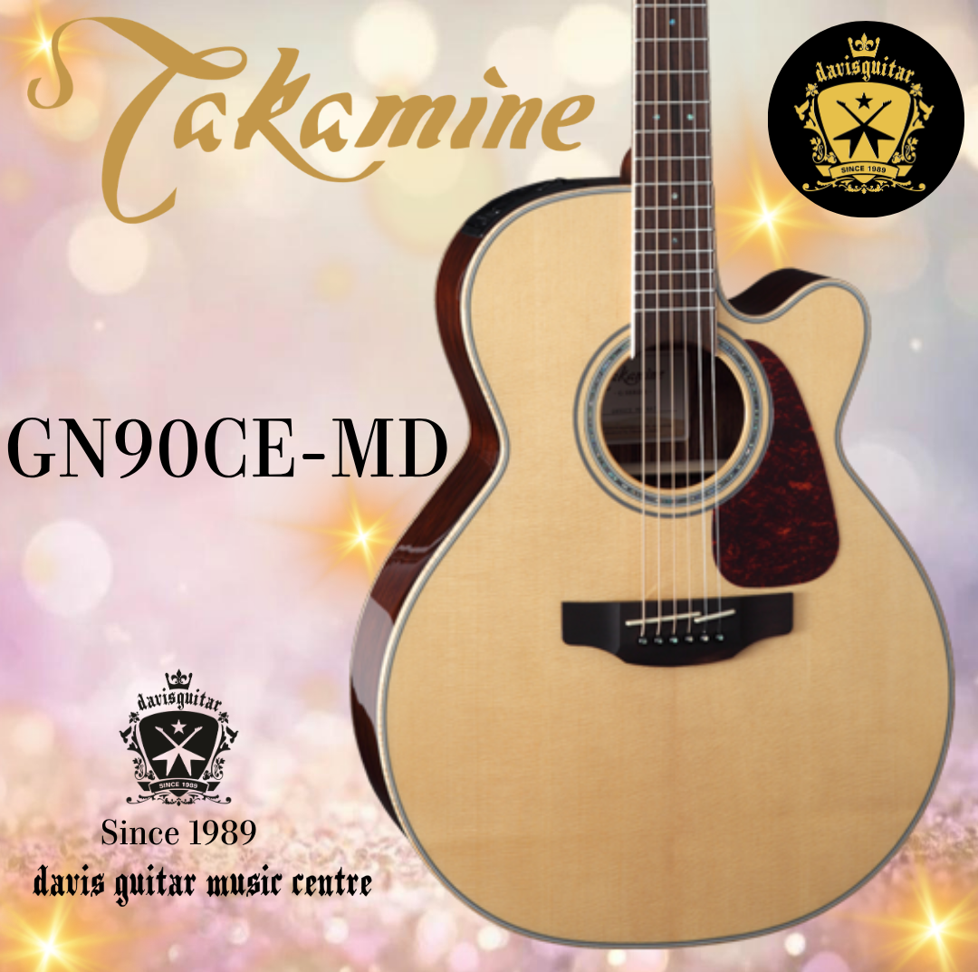 Takamine GN90CE-MD NAT Solid Spruce Top Madagascar Rosewood Side Cutaway Electric Acoustic Guitar