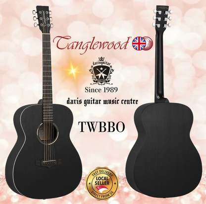 Tanglewood Acoustic Guitar TWBBO Satin Black