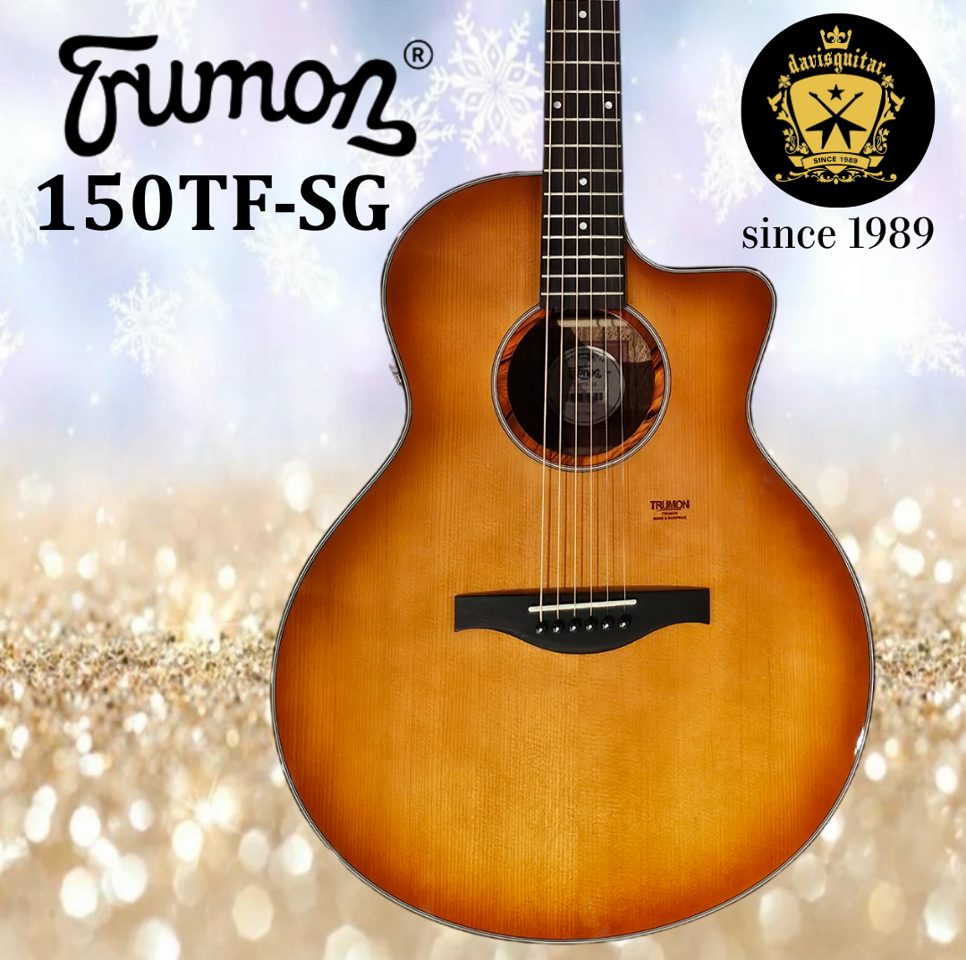 Trumon Acoustic Electric Guitar 150TF-SG Solid Spruce Top Smokey Sunset Gradient