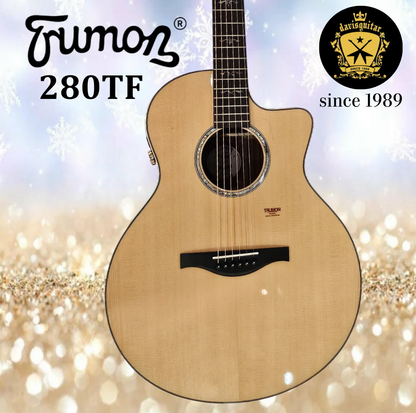 Trumon Acoustic Electric Guitar 280TF Solid Sitka Spruce Top