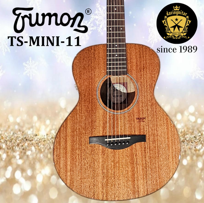 Trumon Acoustic Electric Guitar 36 Inches  TS-MINI-11 Solid Mahogany Top