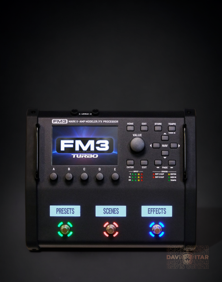 Fractal FM3 Turbo MKII Amp Modeler/MultiFX Davis Guitar