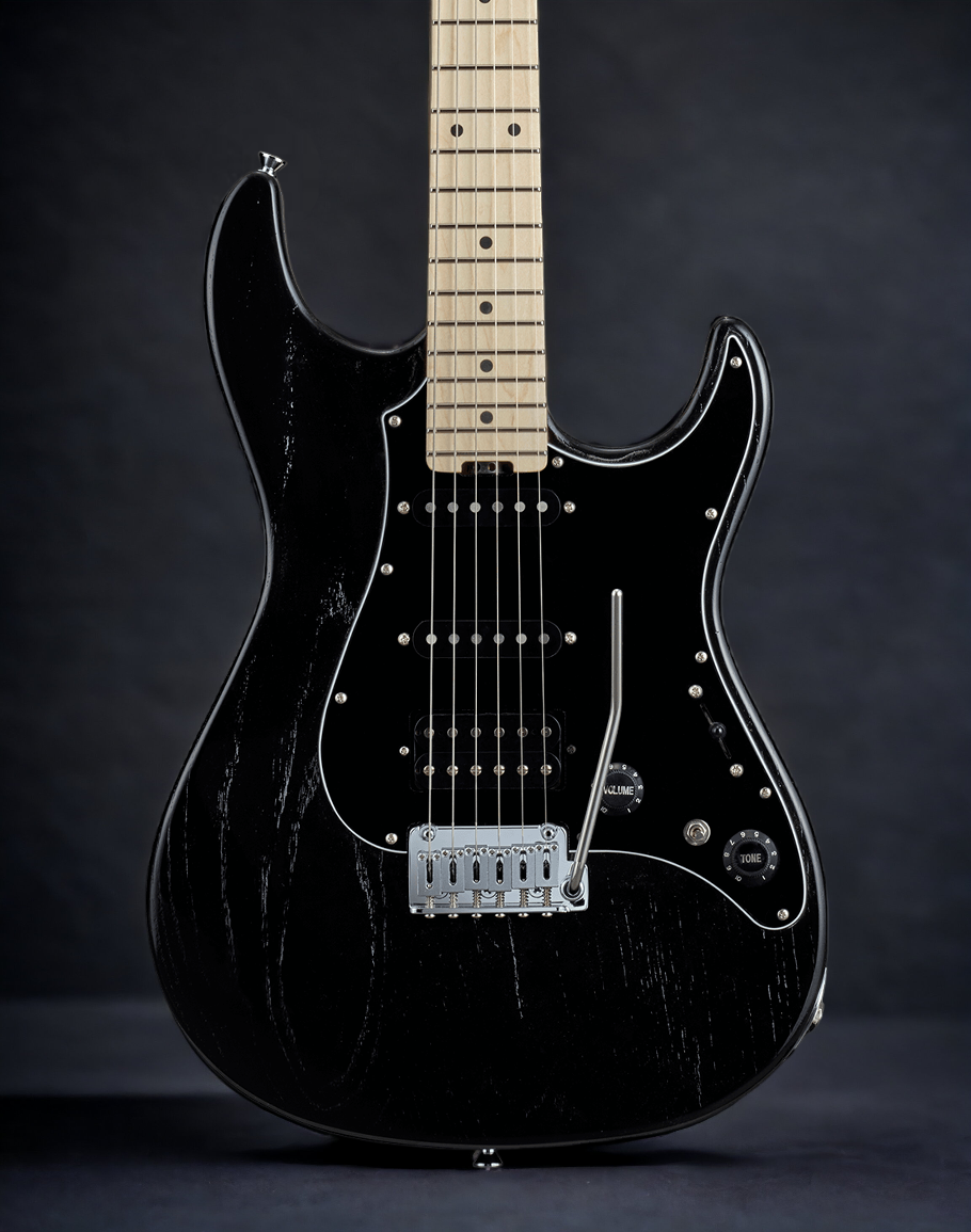 ESP Edwards E-SNAPPER-AS/M - Solid Black - Davis Guitar