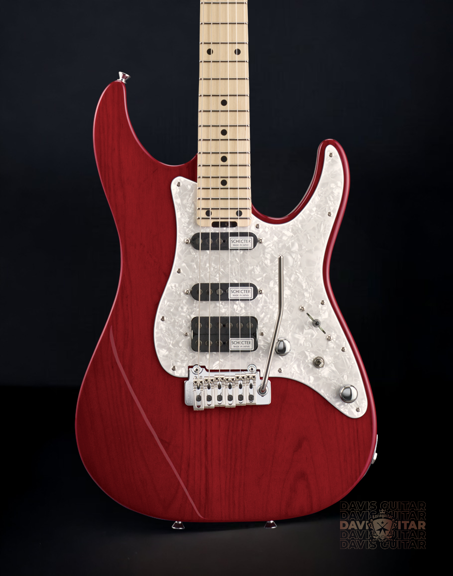 Schecter Japan BH-1-STD-24/M-See Thru Red - Davis Guitar