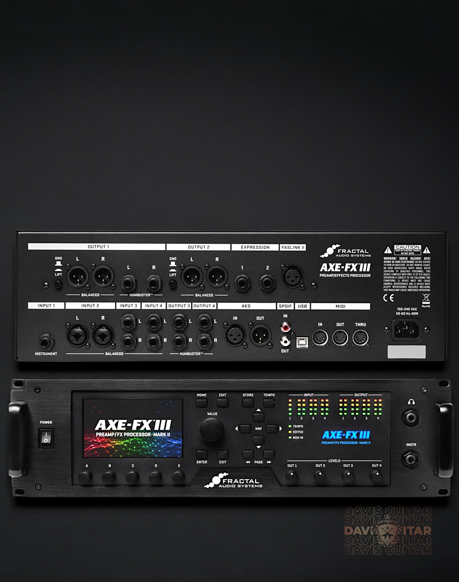 Fractal Axe-Fx III Turbo MKII Preamp/FX Processor - Davis Guitar